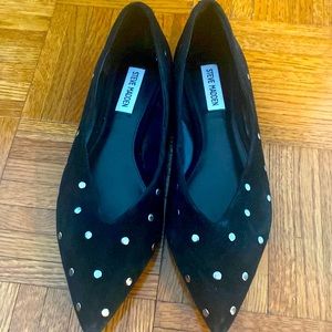 Beautiful suade studded flats